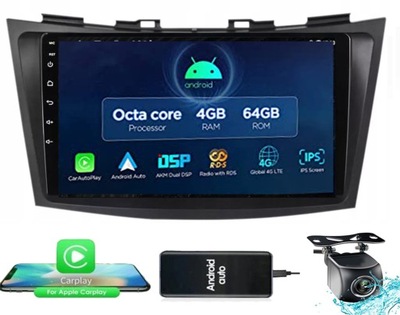 RADIO GPS ANDROID SUZUKI SWIFT 2011-2015 4GB  