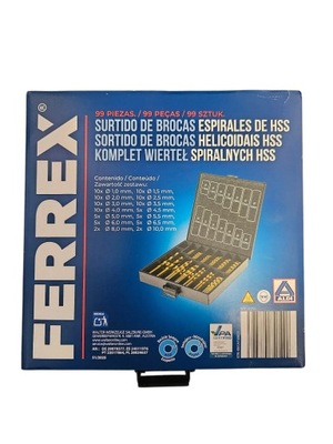 Zestaw wierteł Ferrex 99 szt