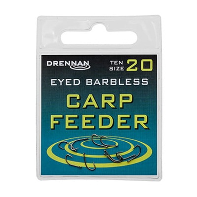 Haczyki Carp Feeder r. 20 oczko bezzadzior DRENNAN