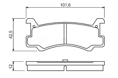 КОЛОДКИ ТОРМОЗНЫЕ BOSCH 449287705 449287706 4492877 0.986.460.080 0 986 460