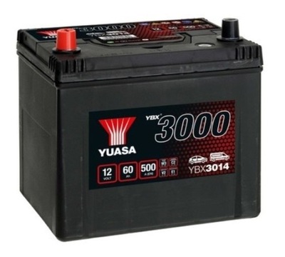 АККУМУЛЯТОР YUASA 12V 60AH/500A SMF L+