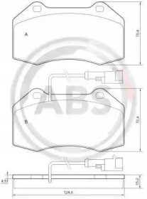 TRINKELĖS HAMULC. ALFA ROMEO MITO 1,4TB 08- PRIEK. 