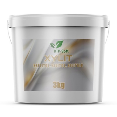 3kg KSYLITOL Xylitol czysty naturalny słodzik Wiaderko 3 kg