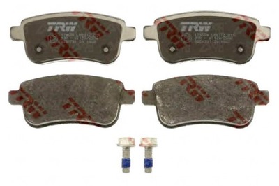 Trw тормозные колодки тормозные renault fluence 1.6 dci l30_ фото №1