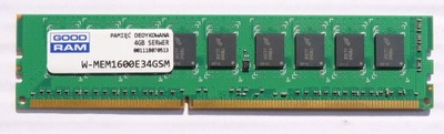 Pamięć 4GB DDR3 PC3-12800E 1600MHz ECC GOODRAM