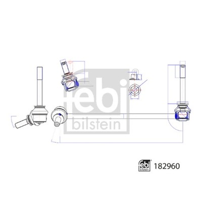 BARRA / WSPORNIK, ESTABILIZADOR FEBI BILSTEIN 182960  