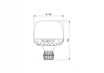 FARO BLYSKOWA 10/30V FI128MM DIODO LUMINOSO LED POMARANCZOWA,OBROTOWA MOCOWNA NA TRZEPIEN  