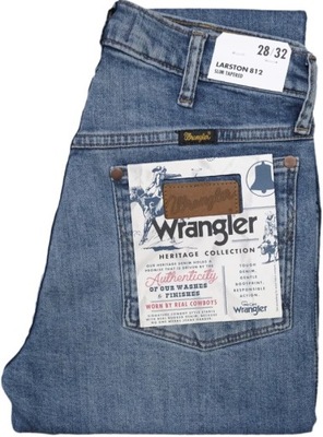 WRANGLER LARSTON rurki jeansy slim W28 L32