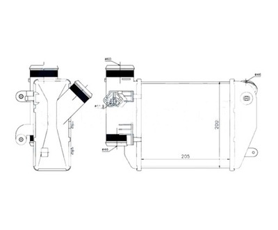 INTERCOOLER AUDI A6 (C6) 08- 4F0145805E  