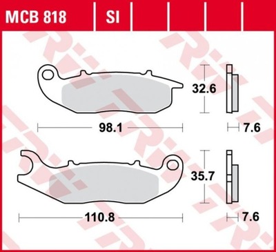 TRW ZAPATAS HAMULCO HONDA CRF 250L/M/R ,PIAGGIO LIBERTY/MEDLEY 125/150 PARTE DELANTERA  