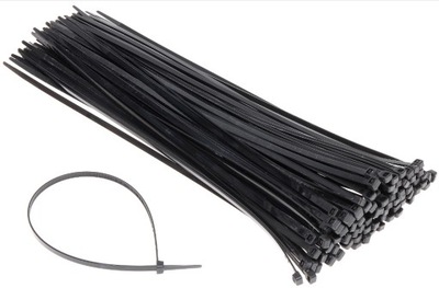 OPASKI ZACISKOWE WIRES TRYTKI BLACK UV 200X2,5  