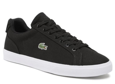 LACOSTE MĘSKIE TRAMPKI SZNUROWANE CZARNE 40 1ŻoA