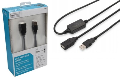 DIGITUS Kabel przedłużacz USB A 2.0 aktywny 10m