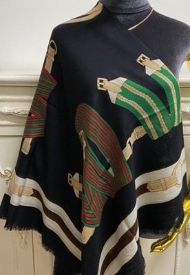 Gucci cashmere scarf chusta 130/130