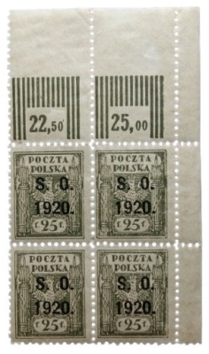 ŚLĄSK CIESZYŃSKI Fi 4 CZWÓRKA MARGINES ** K11864