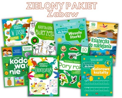 Zielony Pakiet Zabaw dla dziecka Przedszkolak