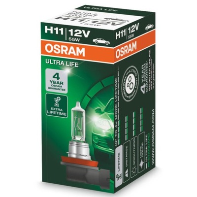 СУПЕР ŻYWOTNA ЛАМПОЧКА H11 OSRAM ULTRA LIFE / ALKOTEST W ZESTAWIE !