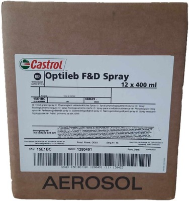 CASTROL Optileb F&D Spray 12x400ml ŁÓDŹ