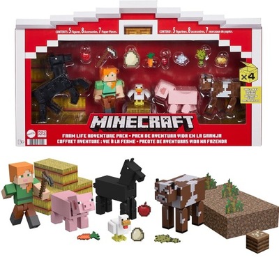 MINECRAFT figurki zestaw FARMA zwierzęta GYX22