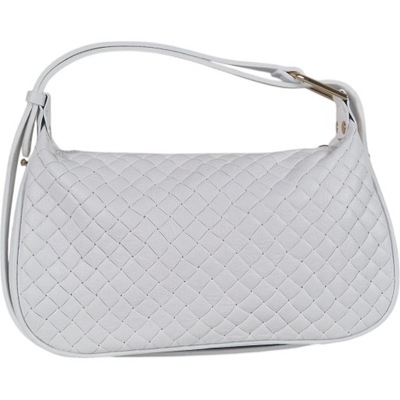 Massimo Contti torebka listonoszka skóra naturalna stemplowana biała