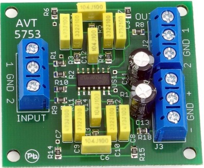 Filtr pasmowo-zaporowy 50 Hz, AVT5753 C
