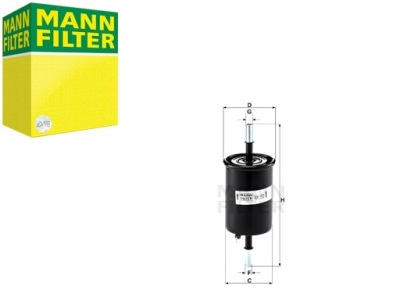 Mann-filter фильтр топлива chevrolet aveo captiva epica evanda lacetti фото №1