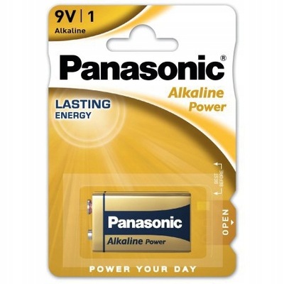 Bateria 9V Panasonic 6LR61 Alkaline Power (R9)