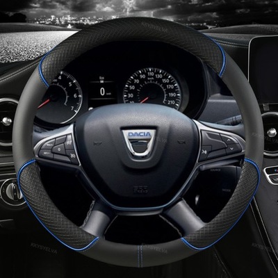 PU Leather Car Steering Wheel Cover For Dacia Sand