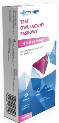 TEST OWULACYJNY 5 SZTUK DOKŁADNY LH DOMOWY 5 MINUT DYSKRETNY