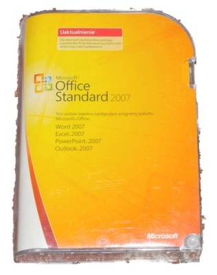 ORYGINALNY Office Standard Uaktualnienie 2007 BOX POLSKI