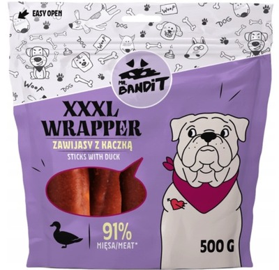 MR BANDIT XXXL WRAPPER zawijasy z kaczką 500 g