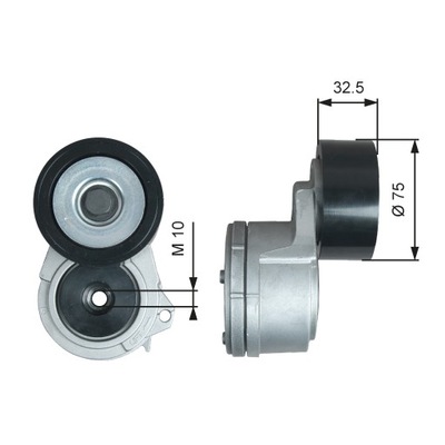 Натягувач ремінь поліклиновий mercedes actros mp4 mp5 antos arocs atego 3 c фото №1