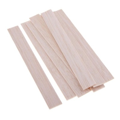 Balsa Wood Niedokończony kołek z twardego drewna DIY, 10 sztuk 150 mm