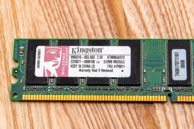 Pamięć RAM Kingston KTM8854/512 - 512MB DDR