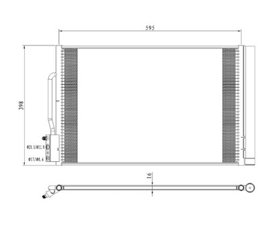 Радиатор кондиционера opel insignia 17- 84000793 фото №1