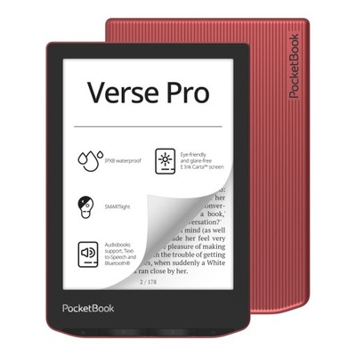OUTLET Czytnik ebook PocketBook Verse Pro (634) 16 GB 6" czerwony