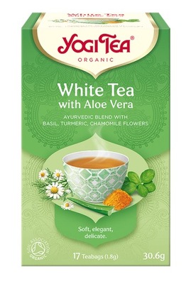 Herbata Yogi Tea White Tea with Aloe Vera - Biała