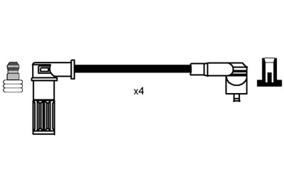 NGK SET WIRES IGNITION CITROEN JUMPY FIAT FIORINO FIORINO - milautoparts-fr.ukrlive.com