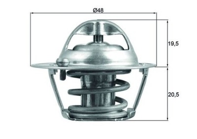 TEMPERATURE REGULATOR FORD 82C 1,25/1,5TI TX20482D  