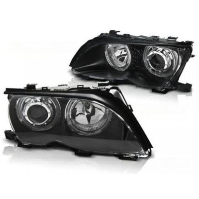 FAROS P/ BMW E46 9/01-3/05 S/T AE DIODO LUMINOSO LED BLACK  