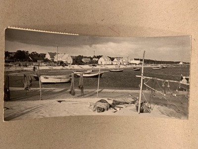 KUŹNICA PORT RYBACKI POCZTÓWKA PRL 1972 R