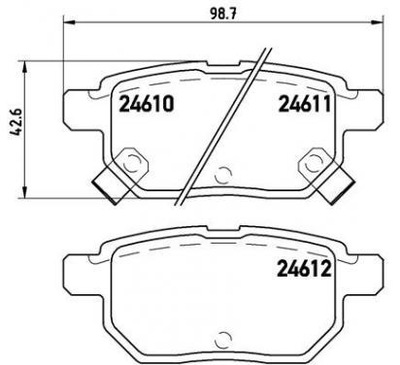 BREMBO КОЛОДКИ ТОРМОЗНЫЕ ASTON MARTIN CYGNET