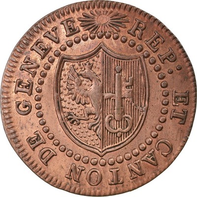 Moneta, Kantony Szwajcarskie, GENEVA, Sol, 1817, B
