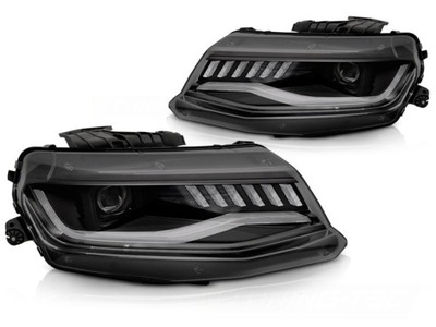 Лампы передние ксенон chevrolet camaro 16-18 black фото №1