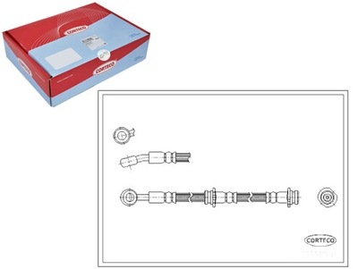 CORTECO ПАТРУБОК ТОРМОЗНОЙ GIĘTKI NISSAN CORTECO