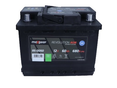 BATERÍA 12V 60AH/680A L- 242X175X190 AGM  