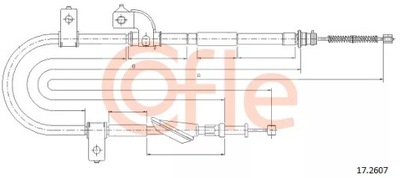 17.2607/COF CABLE H-CA DERECHA  