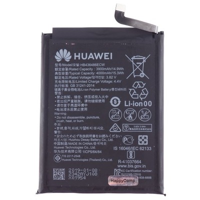 Oryginalna Bateria używana do telefonu HUAWEI P20 PRO HB436486ECW