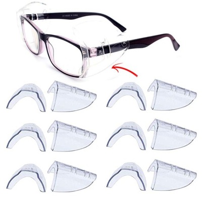 6 par okularów ochronnych Osłony boczne
