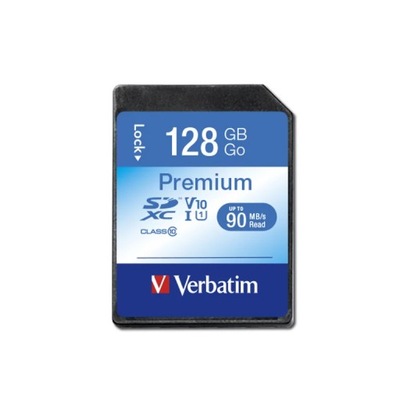 Karta Pamięci Sdxc Verbatim Premium U1 128Gb (90 Mb/S) Class 10 Uhs-1 V10